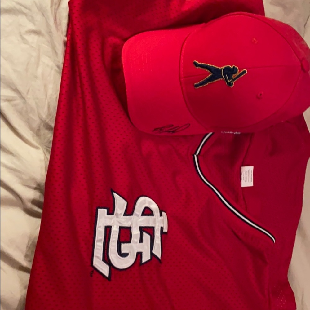 STL Cardinals Hat and XL Mesh shirt